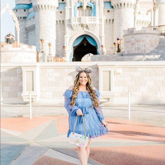 Tularosa Blue Belted Dress - Picture 2 of 7